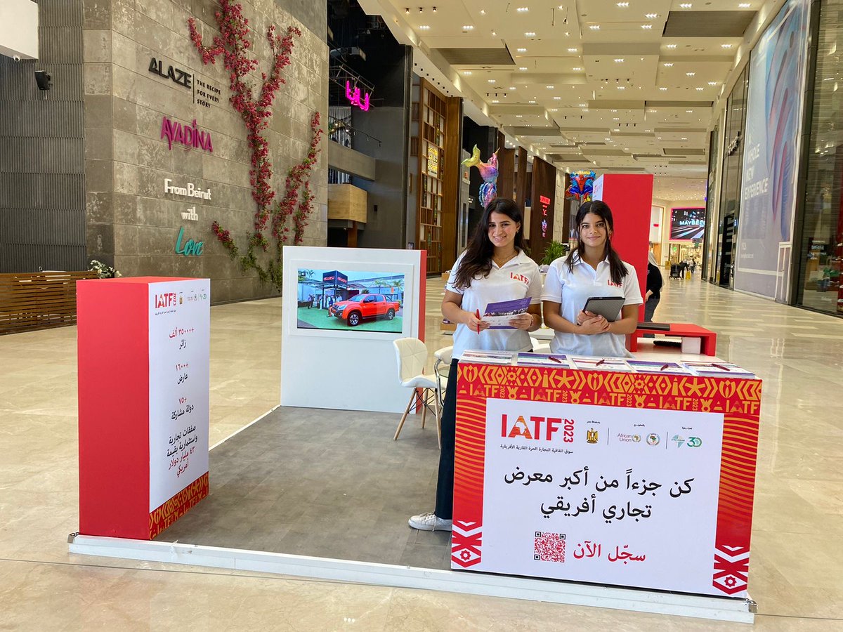 iatf2027's tweet photo. Come meet us at the @mallofarabia in Cairo to learn more about what the upcoming #IATF2023 could provide for your business. We will be here from today to Saturday. Pass by!

#Afreximbank https://t.co/PSxRkwAkyP