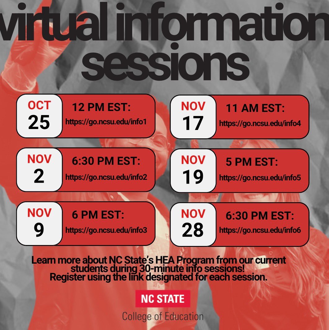 NC State Higher Education Program tweet media