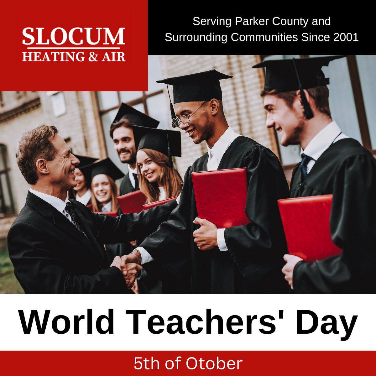 AirSlocum's tweet photo. Celebrating the real superheroes today! 📚 Happy World Teachers’ Day to the incredible educators who light up our future with knowledge and inspiration. Thank you for your dedication and passion! 🌟

Call us at 817-599-9426.
https://t.co/j7kWFK7tUm... https://t.co/UPwGE0hjhS