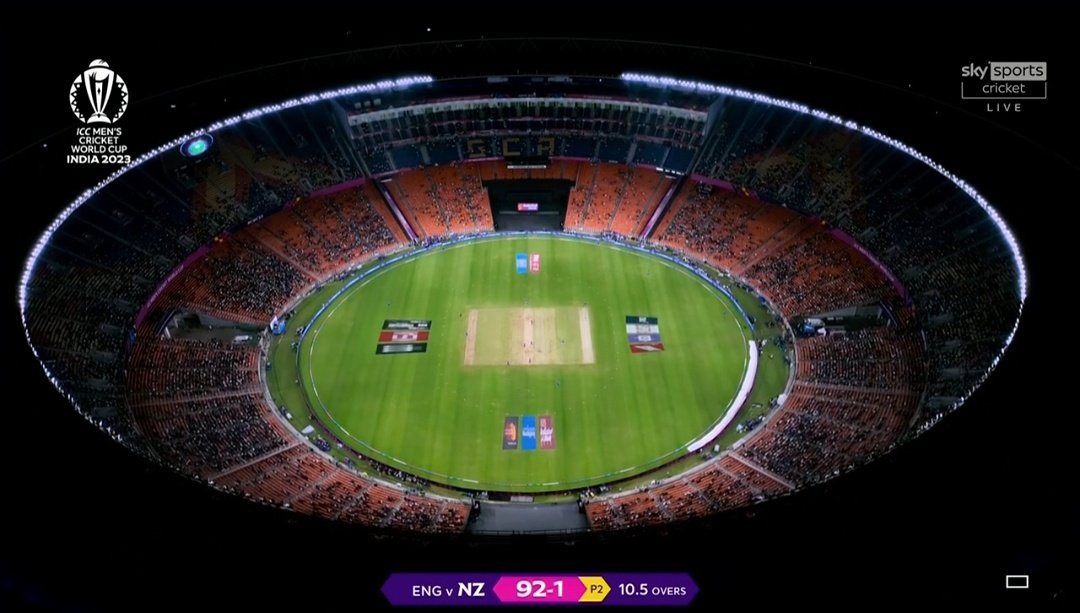 mufaddal_vohra's tweet photo. Almost 40,000-45,000 at the Narendra Modi Stadium. https://t.co/7ZVuyXNKfB