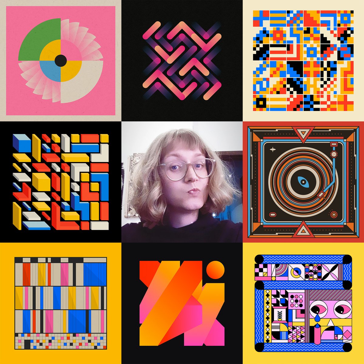 407Atelie's tweet photo. Hello✌️ I realized that I've been here for 2 years. For those who don't know me yet, I'm Carolina, designer and artist from Brazil. I create colorful and abstract geometric pieces. Most of my work can be found in the links in my bio https://t.co/HCY6UhwsOS
