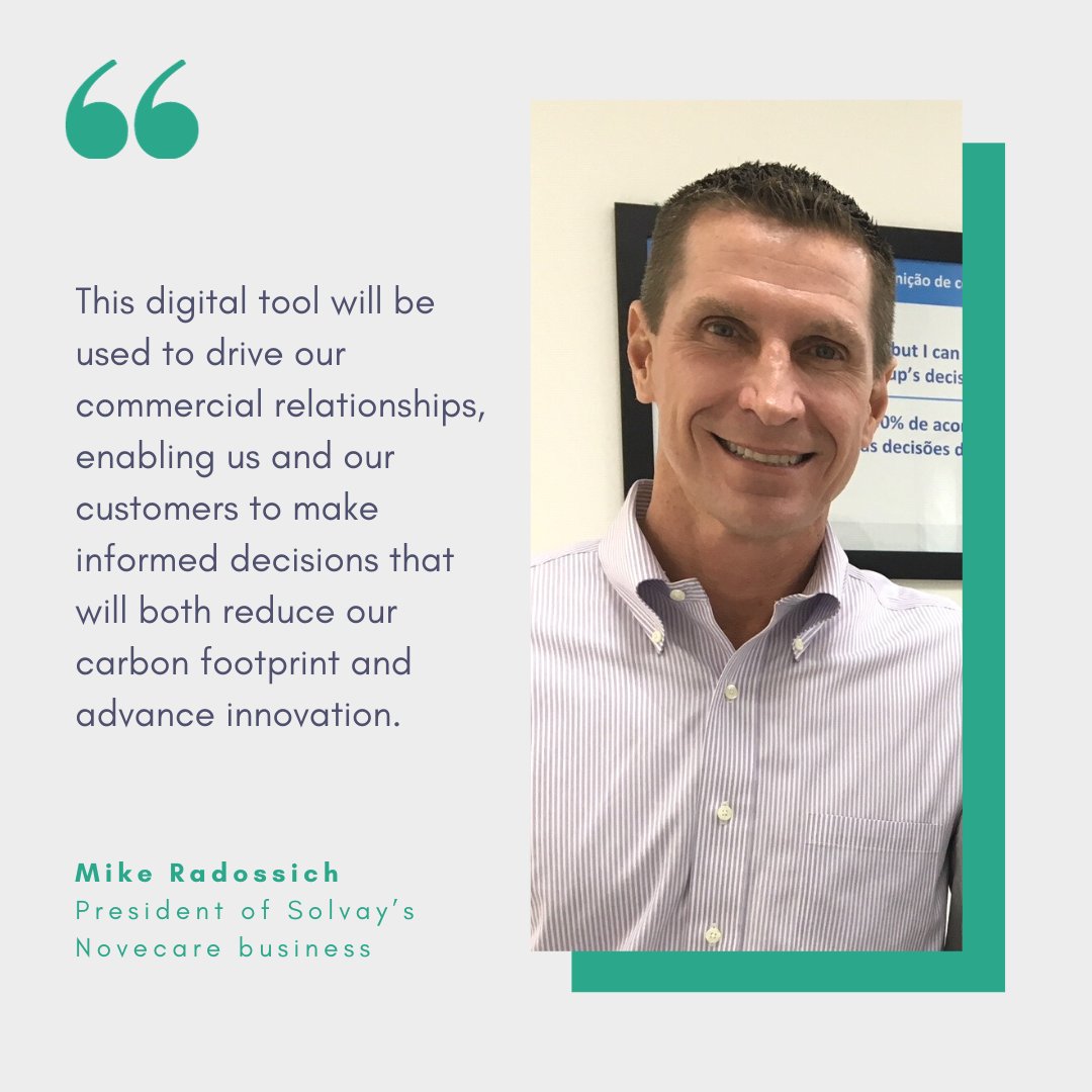 SolvayGroup's tweet photo. We’re accelerating efforts to reduce GHG emissions by launching our new PCF tool! The digital tool enables us to calculate the carbon footprint of our portfolio, allowing us to identify areas where emissions can be reduced. 
Read more: https://t.co/DgIa6r4pIC https://t.co/EgLHMPhNEq