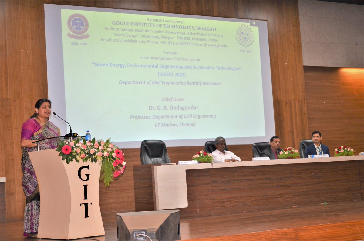 klsgitbelagavi's tweet image. #ICGEST2023 was inaugurated by Dr. Dodagoudar of @iitmadras at KLS GIT today. Emphasis was made on green solutions &amp;amp; the power of education. 
#GreenTechRevolution #SustainableSolutions #EducationMatters #ThinkGreen #FutureReady #EcoInnovation #ChangeMakers @pnkathavi