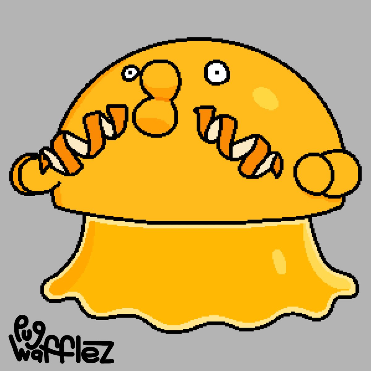 PugWafflez2's tweet photo. Pulpin has evolved!

Citruswal (Grass/Water), convergent Swalot

[ #pokemon #fakemon #convergentpokemon #creaturedesign #PokemonScarletViolet #swalot ] https://t.co/9pSNtVqbBD