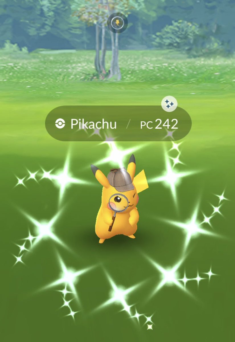 Officially the most casual player ever, but i’ll take it too! 😏🔎⚡️✨
#PokemonGO
#DetectivePikachuReturns
