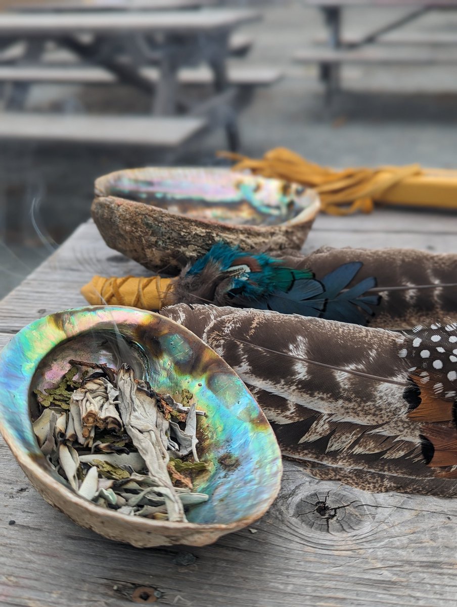 A handful of <a href="/adjhmustangs/">Astral Drive Junior</a> grade 9 citizenship students are teaching about the four sacred medicines and facilitating smudge circles at <a href="/belayrschool/">Bel Ayr School</a> today. <a href="/HRCE_NS/">Halifax Regional Centre for Education</a> #mikmaqhistorymonth