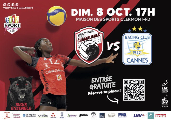 cnascentre's tweet photo. 🗓️ Dimanche 8 octobre – Rdv à 17h à la Maison des sports de #ClermontFerrand
❤️Venez encourager les Panthères pour leur 1er match à domicile de la saison !🖤
Entrée gratuite pour tous ➡️https://t.co/zm76nF7Yrr
#vbcc #volleyball🏐#RugirEnsemble👏#offreslocales https://t.co/Ea8DlYLuYg