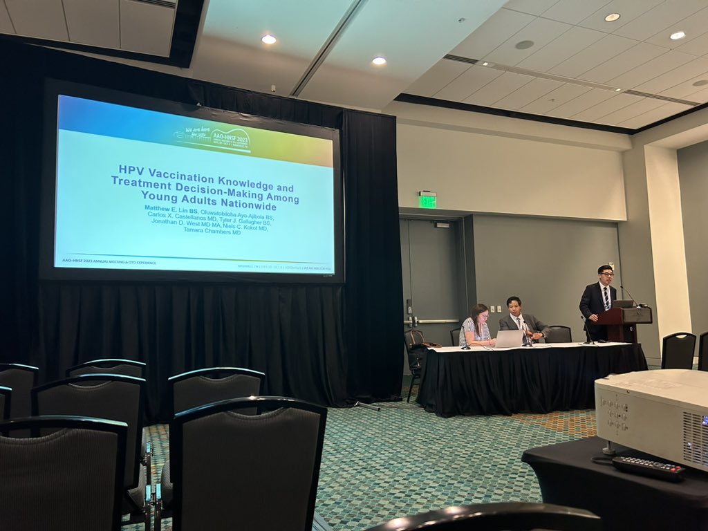 matthew_lin_md's tweet photo. Thank you @AAOHNS for the opportunity to present our work at #OTOMTG23. It was great catching up with friends, making new ones, exploring Nashville’s food scene, and learning a lot along the way! @uscohns #otomatch2024 #otomatch https://t.co/UCSZUDn5bZ