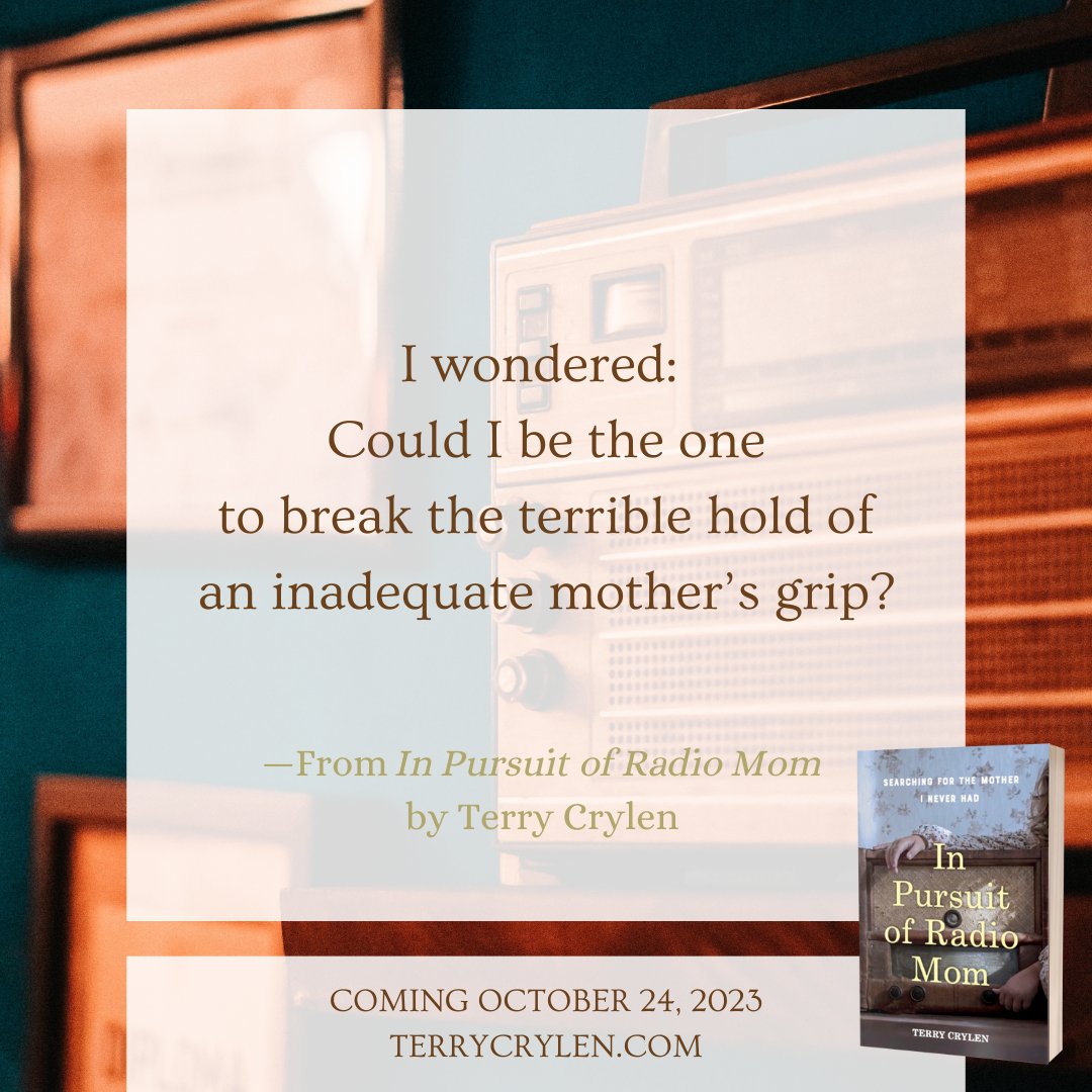 In Pursuit of Radio mom hits shelves later this month. Have you preordered a copy? I can’t wait to hear your thoughts!

terrycrylen.com/book