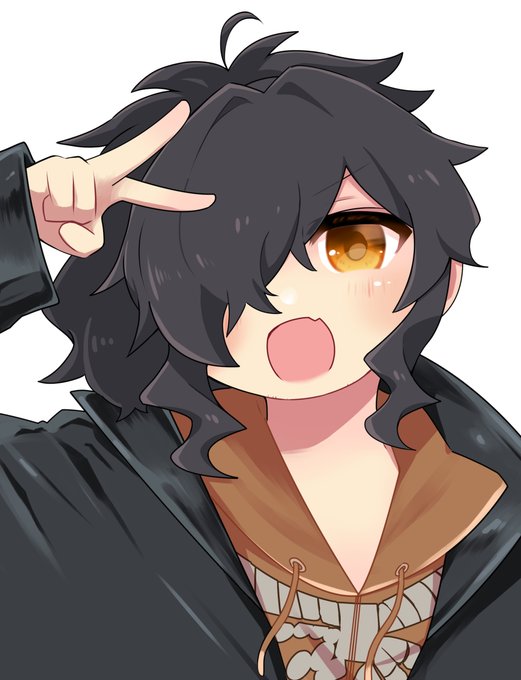 パーカーの模様とかも描いてたけどSNS風素材載せたら隠れちゃった