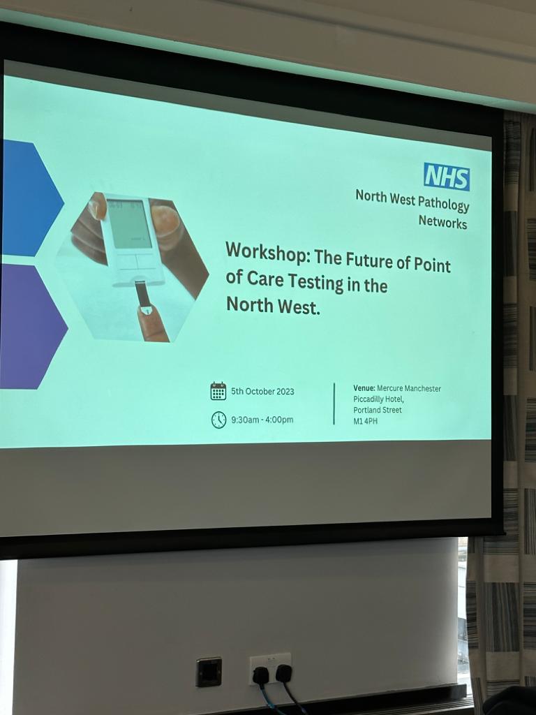 GM_Diagnostics's tweet image. Today we&apos;re in Manchester, hosting a workshop with colleagues from across the Northwest as we look at the future of #pointofcaretesting. 

It&apos;s great to see so many people in attendance, contributing to the important discussions for each #pathology network.