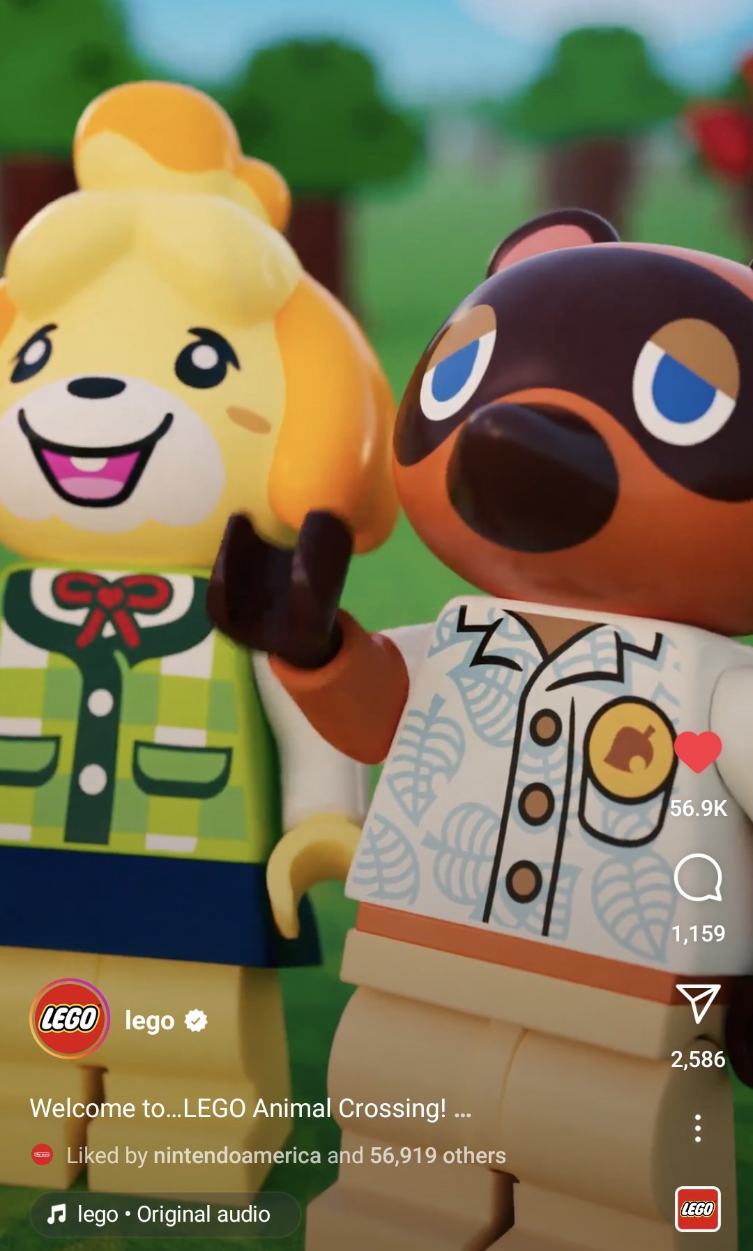 Tom nook lego new arrivals