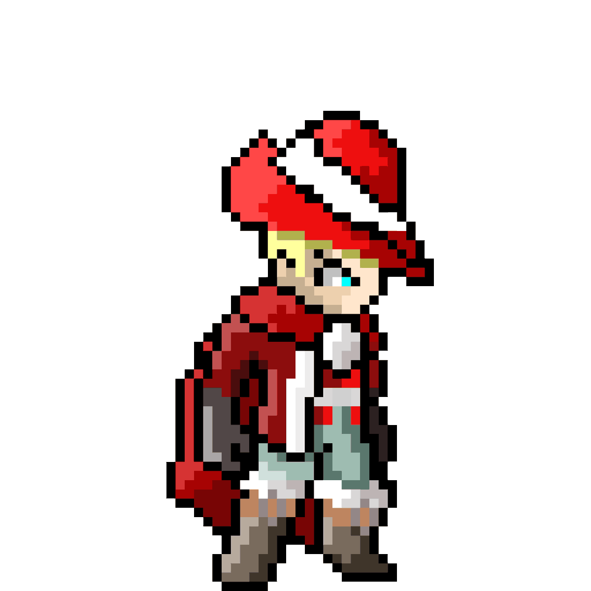 TaylorCvimli's tweet photo. Pour le 5ème jour le défi c'était mage rouge !
#sqexArtober #FinalFantasy #finaland #pixeldraw #inktober2023 https://t.co/RcNj2greLw