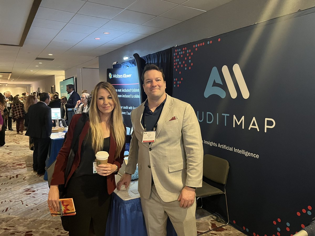 IIA_Canada's tweet photo. Grab a coffee and network with #IIAC23 exhibitors before the next concurrent session.  Make sure to visit OXARO Inc., @auditmapai, @Protiviti, and @mindbridge_ai. https://t.co/UJYzr4SBHu