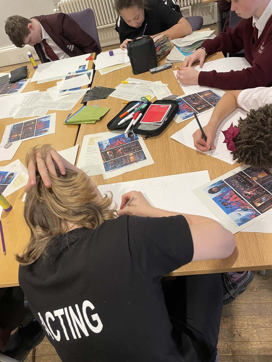 Our Y9s exploring the artist Patrick O’Keefe 🎨🎭🖌️🖼️
