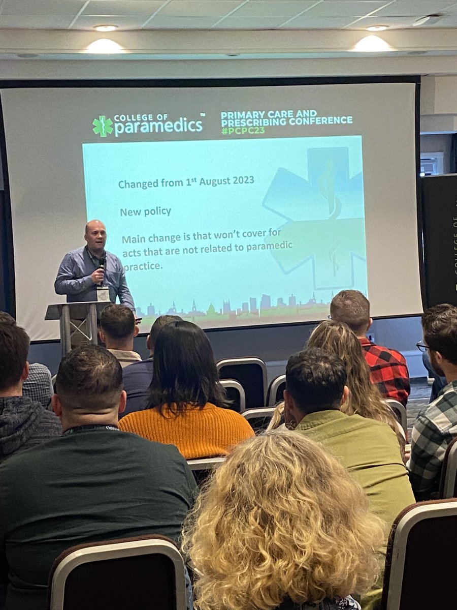 ambogemma's tweet image. Very useful session from @PaulYounger1 about  what @ParamedicsUK offers in terms of Indemnity insurance! Paramedics are only covered up to £5000 of earnings. This is designed for voluntary or small ad hoc work and not full time employment #pcpc2023