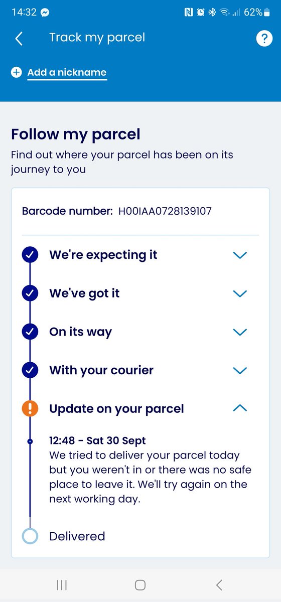 PhilRush5's tweet photo. @Evri__Delivery wheres the parcel? Its been 4 days wheres the parcel? https://t.co/vuJixIS1Fz