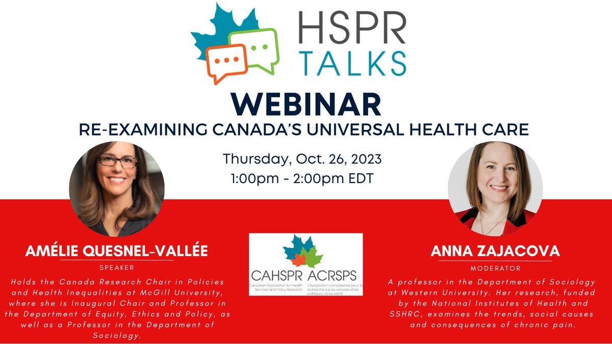 Canada holds its universal health care system as of point of pride. Almost 40 yrs have passed since the principles were enshrined in the 1984 Canada Health Act (CHA).  Join us on Oct 26 as we (re)examine the system's redistributive &amp; equitable nature.
events.eply.com/2022PHCWebinar
