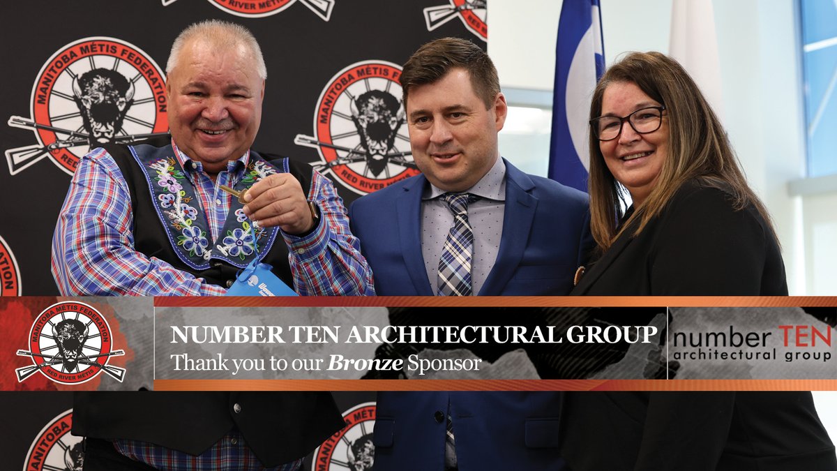 Thank you @numberTENarch for sponsoring our Annual General Assembly and your long history of supporting economic opportunities for #RedRiverMétis Citizens! #RedRiverMétisGovernment #AGA2023