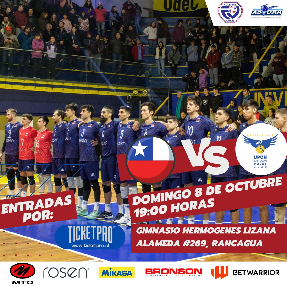 asvorachile's tweet photo. Felices de ser quienes demos el inicio de su última preparación antes de @santiago2023 a nuestra selección ante UPCN de Argentina.
Un gran duelo, acompañados por su fiel #MareaRojadelVoliebol 
Entradas en venta por @TicketproChile 
Los esperamos!! https://t.co/ZRLbZ7qae9