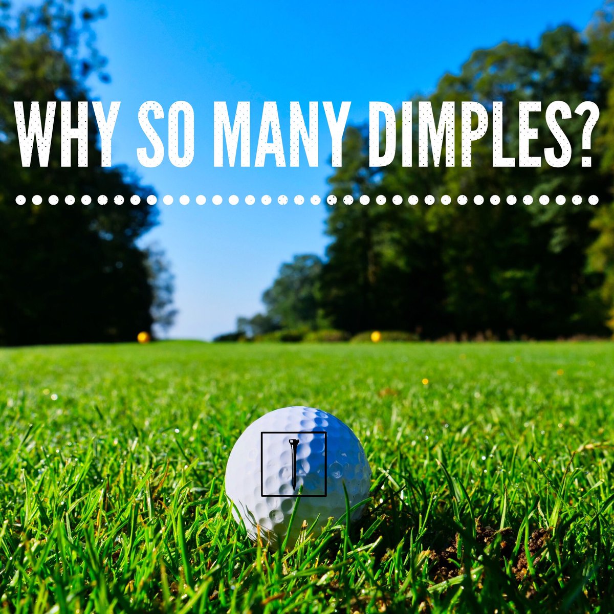 The dimples on a golf ball allow the air around the ball to stick closer to the ball making it more aerodynamic than a smooth ball.  This allows a ball with dimples to travel twice as far as one without.
#science 
#golf
#golflife
#thursdaythoughts