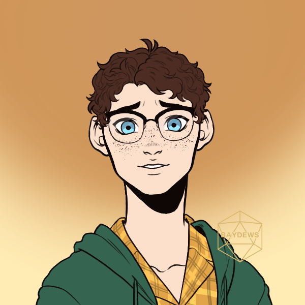 Today's the day! Meet Parker, the bookworm with a heart of gold and my character on the Clockwork Chronicles! Come meet him and the rest of the gang tonight at 8pm EST on Twitch! #livestream #actualplay #indiegames #ttrpgcommunity #ttrpgfamily