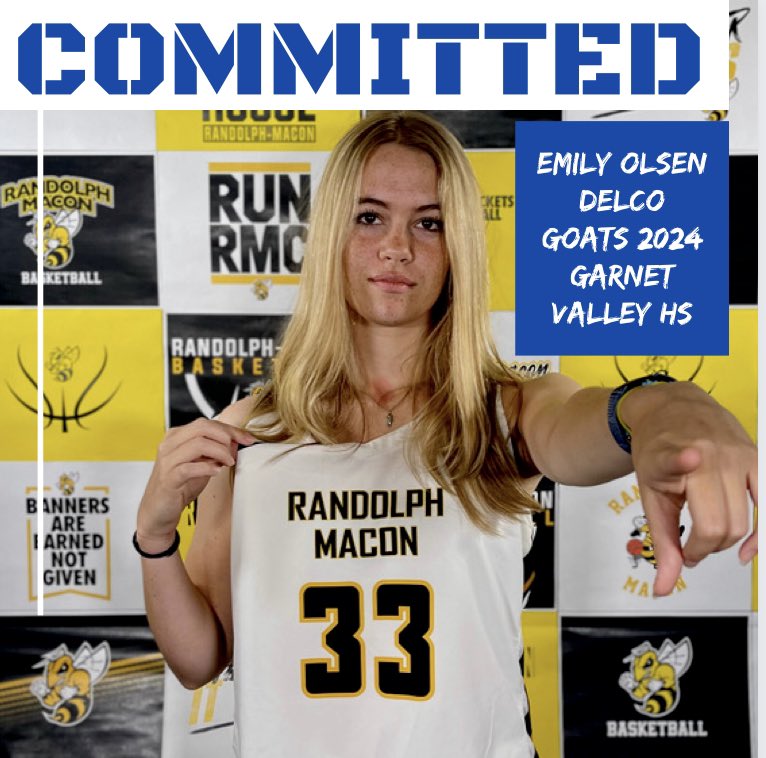 delcogoats's tweet photo. Another 2024 Delco Goat off the board! Congratulations to @Emily10lsen on her commitment to play basketball @RMCWBB ! They got a good one! https://t.co/QTXUHSMdlo