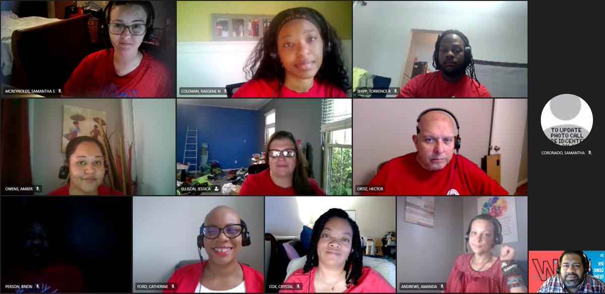 On Thursday we wear RED! Team Huddle #SCFW2023 #GuinningTogether #LifeAtATT #DCWBossMode @KathyValladare8 @DanaColemanWil1 @Candace_m77