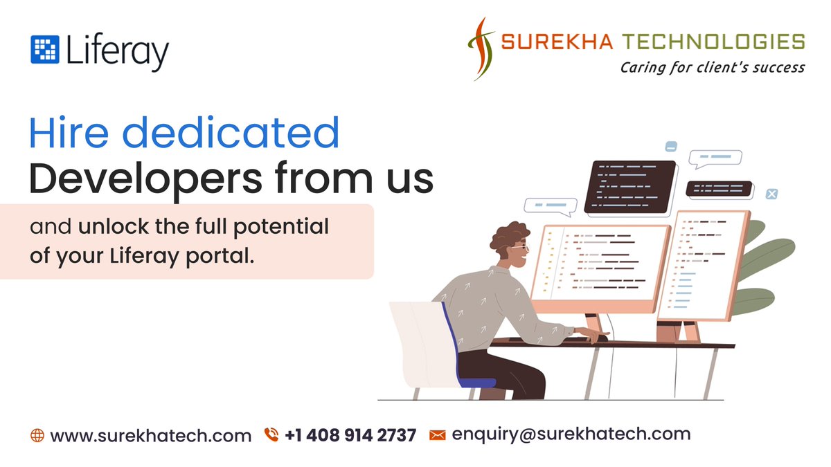surekhatech's tweet image. 𝐇𝐢𝐫𝐞 𝐜𝐞𝐫𝐭𝐢𝐟𝐢𝐞𝐝 𝐝𝐞𝐯𝐞𝐥𝐨𝐩𝐞𝐫𝐬 𝐟𝐫𝐨𝐦 Surekha Technologies to maximize the benefits of the Liferay portal for your business or project.

surekhatech.com/hire-liferay-d…

#Liferay #LiferayDevelopers #DigitalTransformation #HireDevelopers #LiferayDXP #SurekhaTech