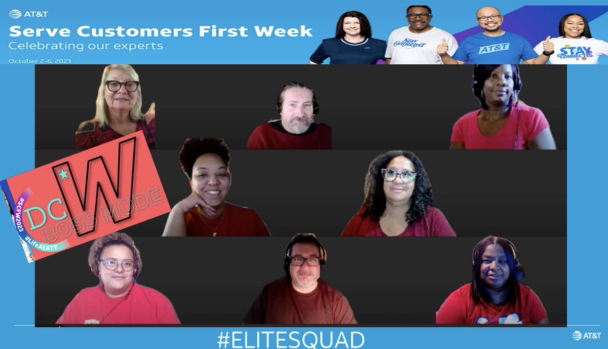 C. Chantel Arnold (@cchantelarnold) on Twitter photo Going Strong with Expert Participation โค๏ธ
We appreciate how you serve our customers first! Keep up the great work team!
#SCFW2023
#LifeAtATT
#MBCGoodStuff
#DCWBossMode
#GuiningTogether
@DanaColemanWil1 @mbcgoodstuff <a href="/TheGoodLifeKev/">Kevin McDorman</a> <a href="/BossLady_Berta/">Roberta Chisholm</a> <a href="/TristaRonca/">Trista Ronca</a> <a href="/AliGalarpe/">Ali Galarpe</a> Going Strong with Expert Participation โค๏ธ
We appreciate how you serve our customers first! Keep up the great work team!
#SCFW2023
#LifeAtATT
#MBCGoodStuff
#DCWBossMode
#GuiningTogether
@DanaColemanWil1 @mbcgoodstuff <a href="/TheGoodLifeKev/">Kevin McDorman</a> <a href="/BossLady_Berta/">Roberta Chisholm</a> <a href="/TristaRonca/">Trista Ronca</a> <a href="/AliGalarpe/">Ali Galarpe</a>