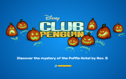 VworldHistory's tweet photo. The club penguin 2014 halloween party started today in 2014! This was the year skip the ghost bellhop was introduced! https://t.co/uiM2COE8zX