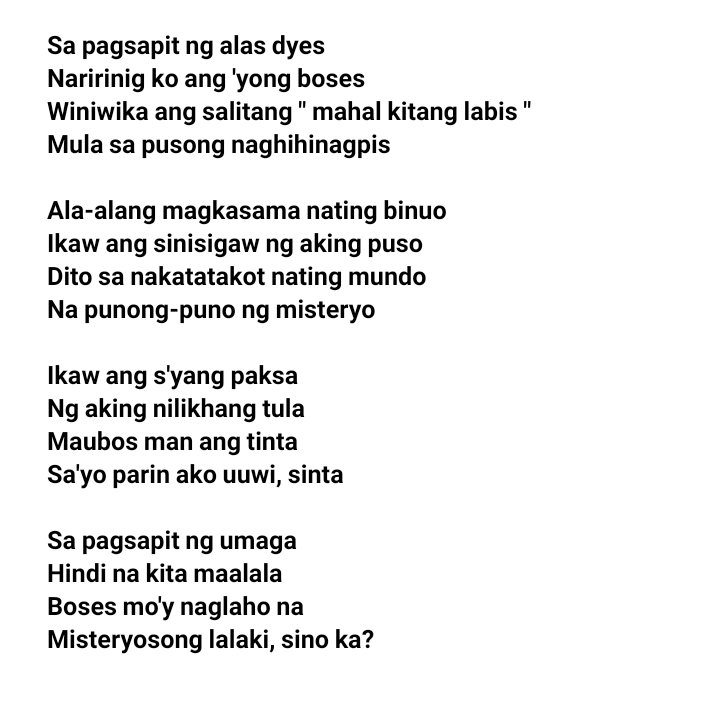 “ sino ka? ”
—
✍️ : madi