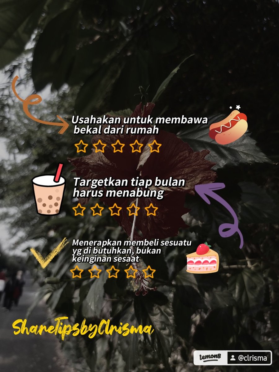 crisjkmy's tweet image. Usahakan, Targetkan, Terapkan 💰
 
🍋Share Tips by Clrisma lemon8-app.com/clrisma?region… 
jangan lupa di share yaa😍 #lemon8 #sharetips