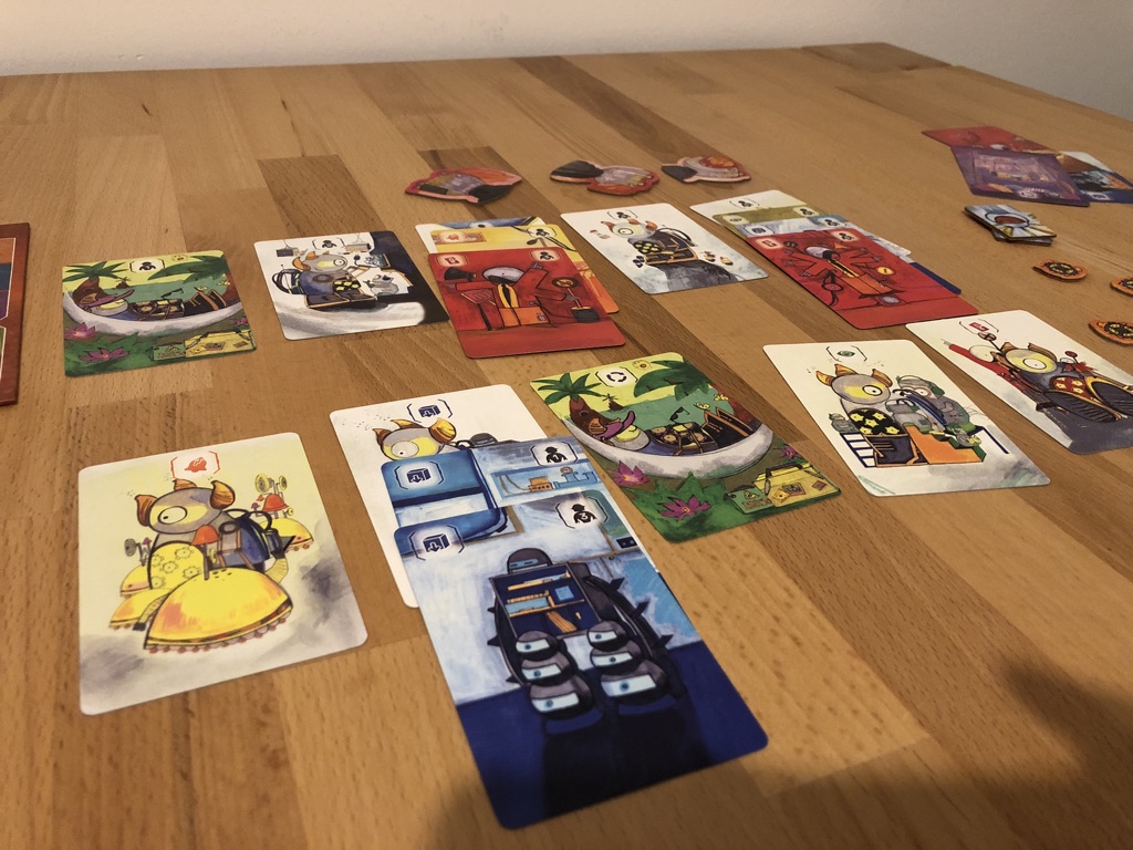 real_SoloManolo's tweet photo. #Cyberion with all five expansions. Unlike some people, I don't need to play this way every time (looking at you, @ShelfStoriesGBL), but I had to try it and it felt astonishingly epic for a game with such a small footprint. Also, I failed. Big time. Great fun! 🤩 https://t.co/pl7423ZNYd