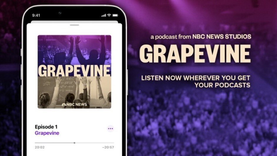 I texted @ahylton26 the next day, and we got to work. The result: Our new podcast, 'Grapevine,' was released yesterday. You can listen to the first two episodes by clicking here: link.chtbl.com/grapevine_tw 4/
