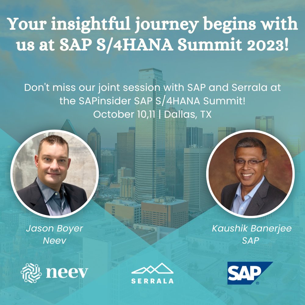 Exciting times ahead as we prepare to take the stage at the #S4HANASummit2023! Join us at the Hyatt Regency Hotel in Dallas for an immersive educational experience that promises to elevate your understanding of the journey to SAP S/4HANA. See you there! #SAPInsider