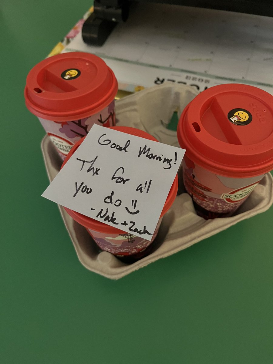 What a nice start to our morning from the best admin! ☺️ <a href="/hawkteacher98/">Nate Campbell</a> &amp; Mr. Weber 😍 <a href="/115yis/">Yorkville Intermediate School</a> <a href="/Yorkville115/">Yorkville Community Unit School District 115</a>