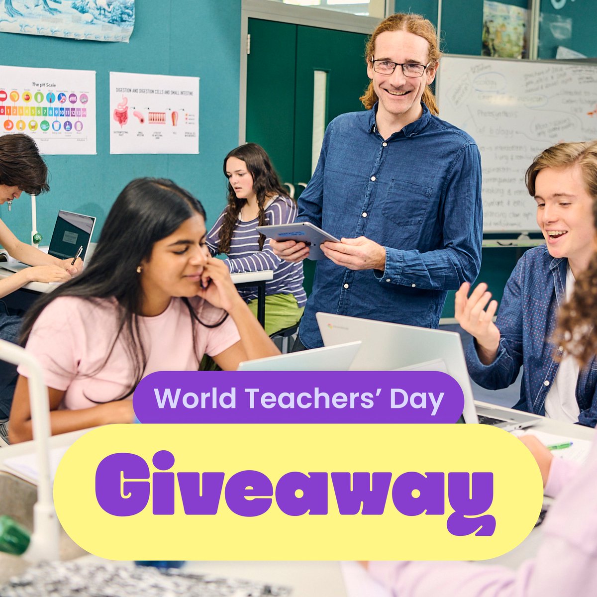Happy World Teachers' Day! 

Tag a teacher who goes the extra mile, and you'll be in the draw to win an $150 Amazon gift card for both you and your chosen teacher 😍

#WorldTeachersDay