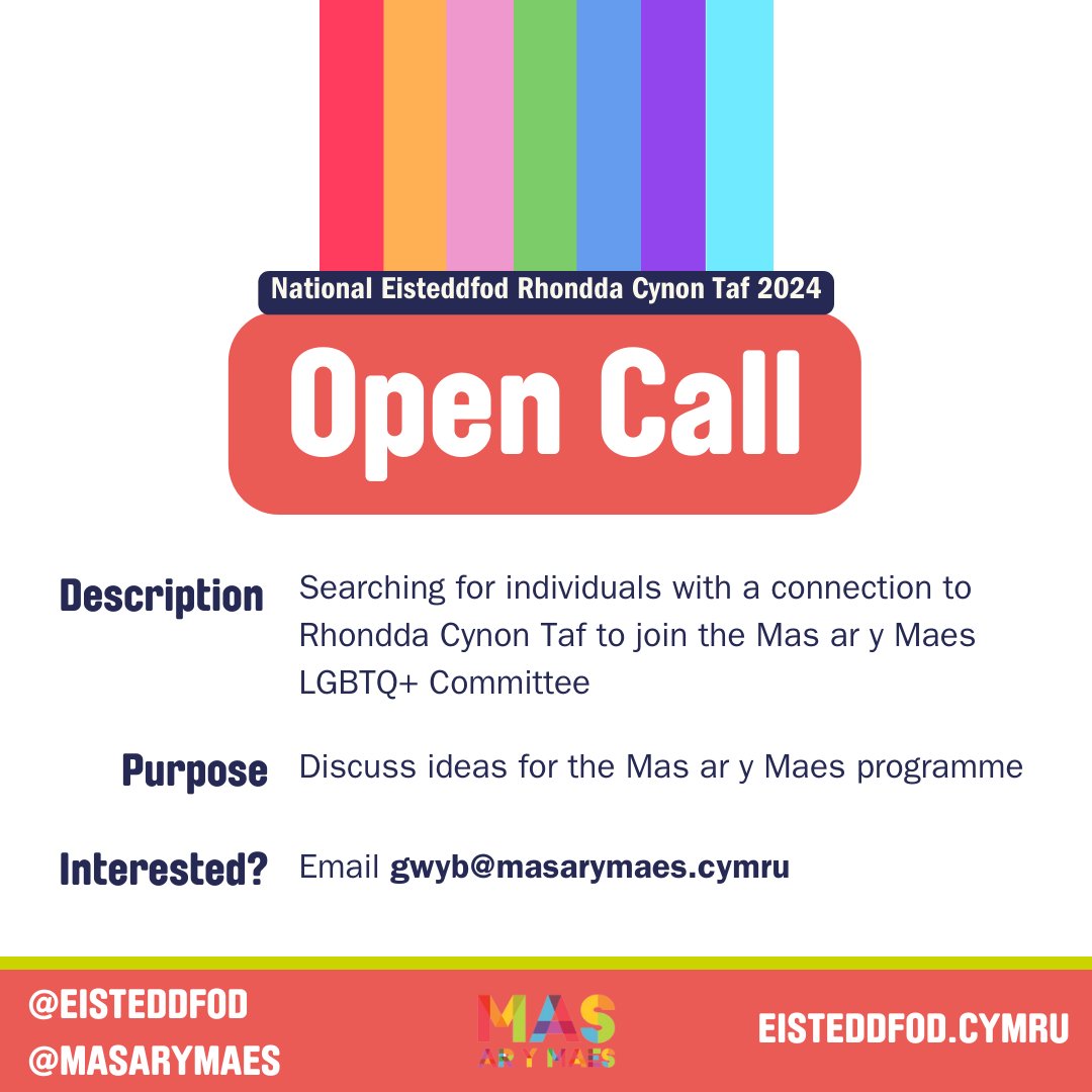 #GalwadAgored #MasArYMaes