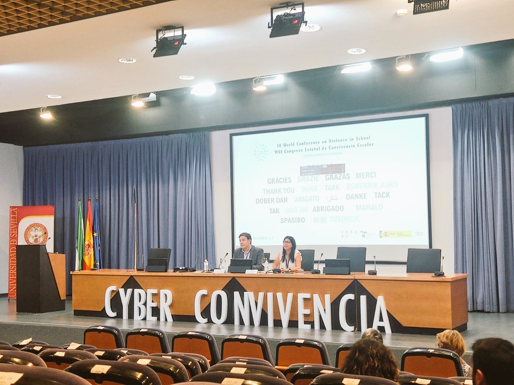 Ayer clausuramos el IX World Conference on Violence in School <a href="/ioscvp/">ioscvp</a> y VIII Congreso Estatal de Convivencia Escolar <a href="/educaciongob/">Ministerio de Educación, FP y Deportes</a> #WCVS2023 🌍🦋

Han sido tres días de cálidos y enriquecedores reencuentros entre colegas de todo el mundo 👥💬

Resumen...⬇️