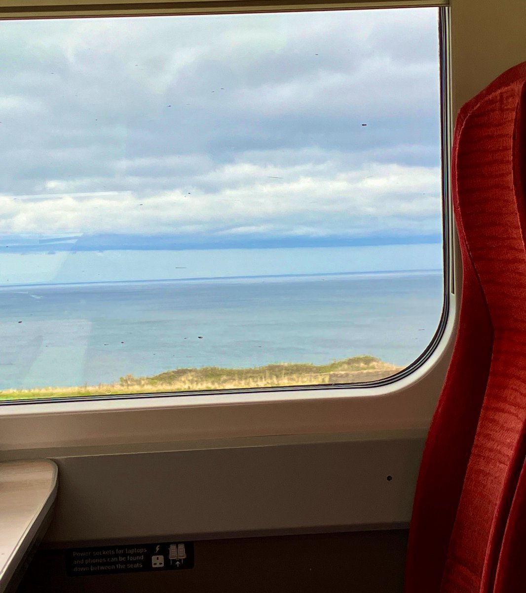 On the train down to London before I fly out to @TriangleSCI - it’s going to be a busy week but the Scottish sea views are helping 🌊