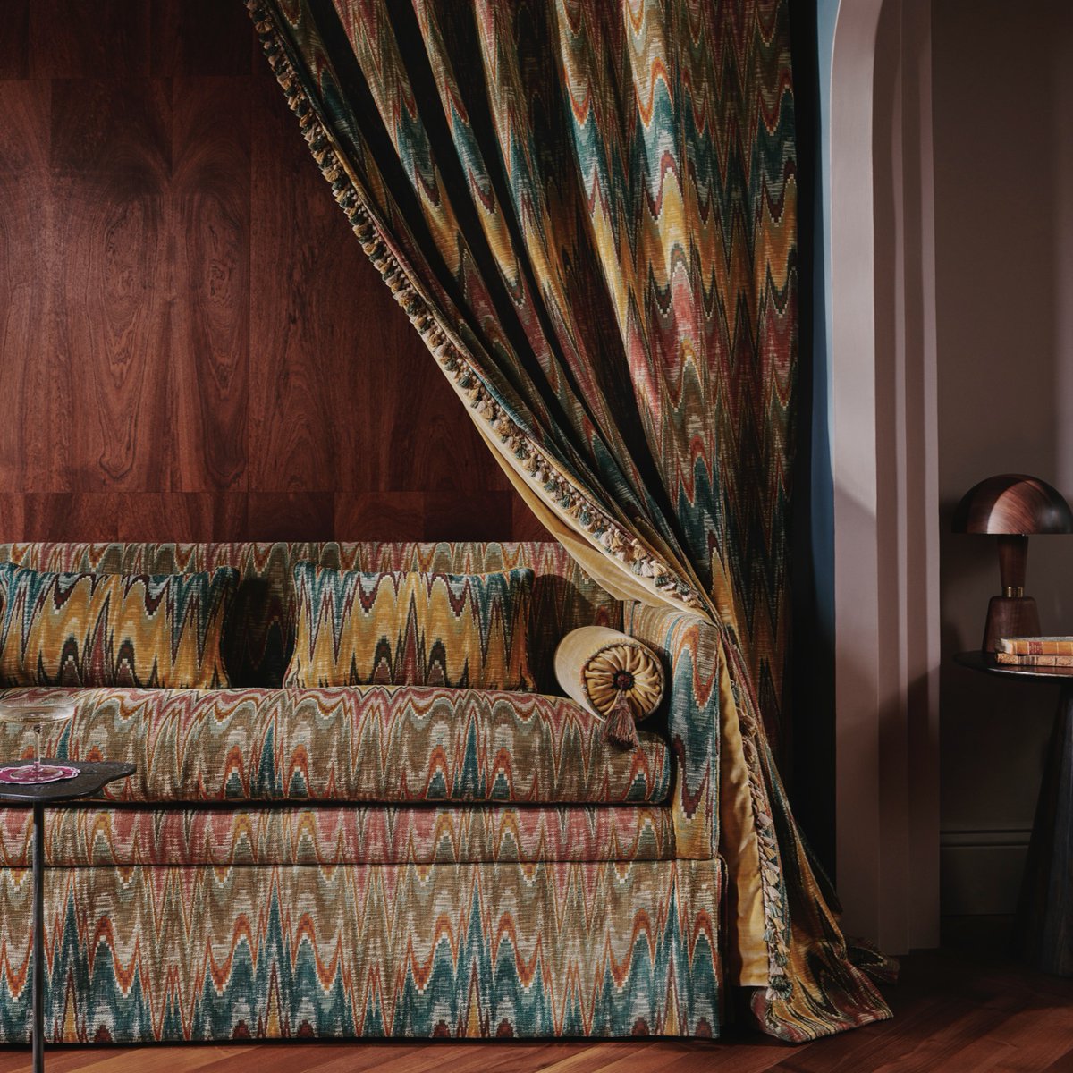 NEW • Alter Ego II

The latest addition to George Spencer Designs’ opulent Alter Ego collection, Backgammon is a highly decorative Bargello fabric which takes its inspiration from a historic 15th century design.