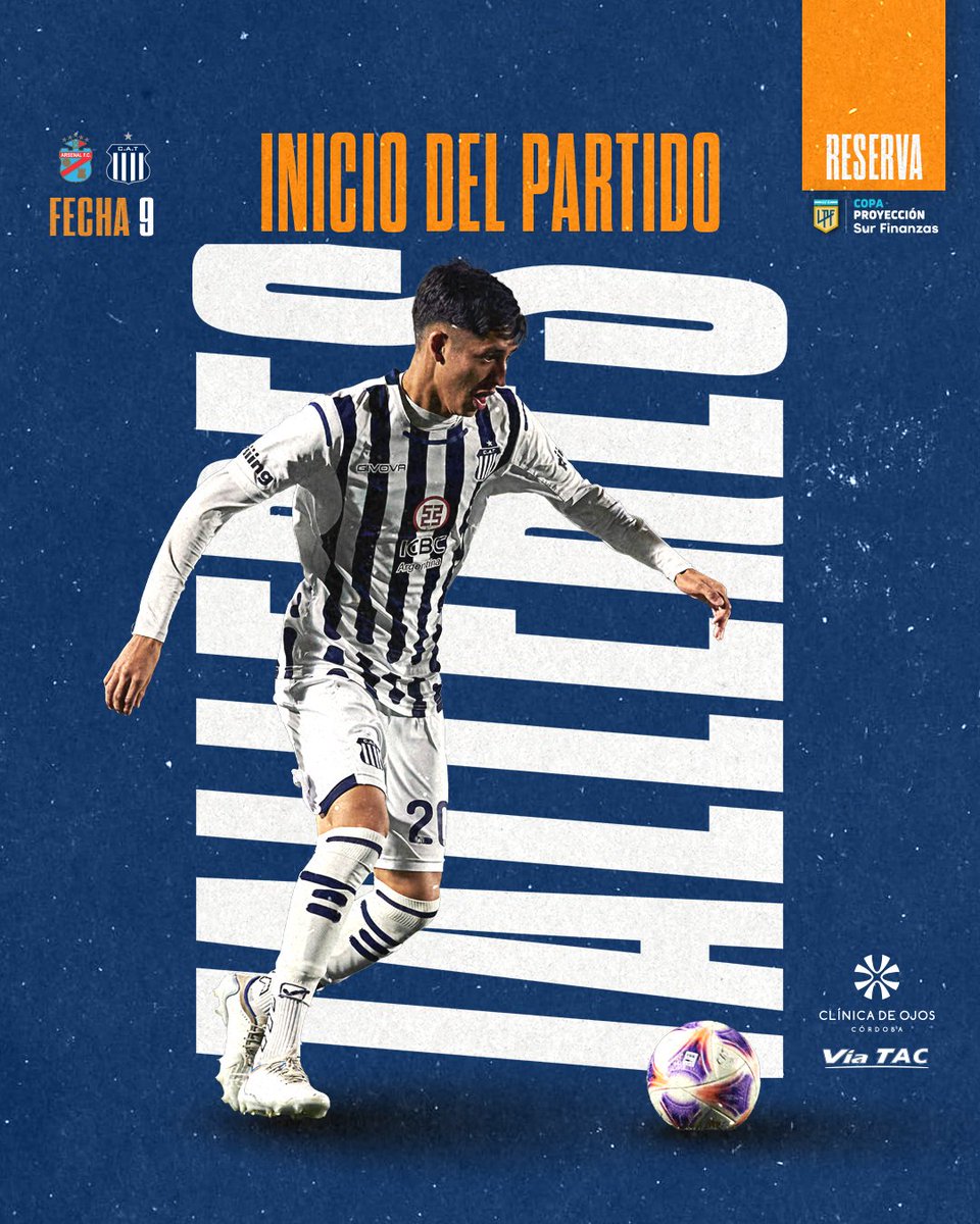 CATalleresdecba's tweet photo. #ReservaTalleres

🔛 @Clinicadojoscba y #ViaTac presenta el inicio del partido 

🔵⚪ #VamosTalleres #CopaProyección2023 https://t.co/dD20qZ2HMk