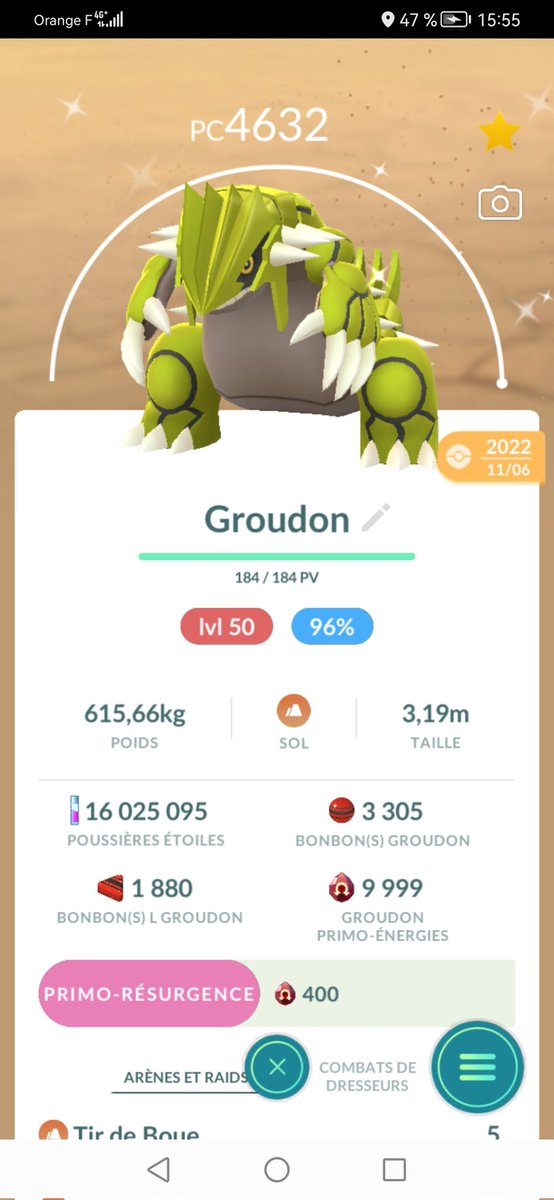 Mathias76679348's tweet photo. #maxoutthursday groudon 96lvl 50 110 lvl 50! https://t.co/AXMHU7of8Z