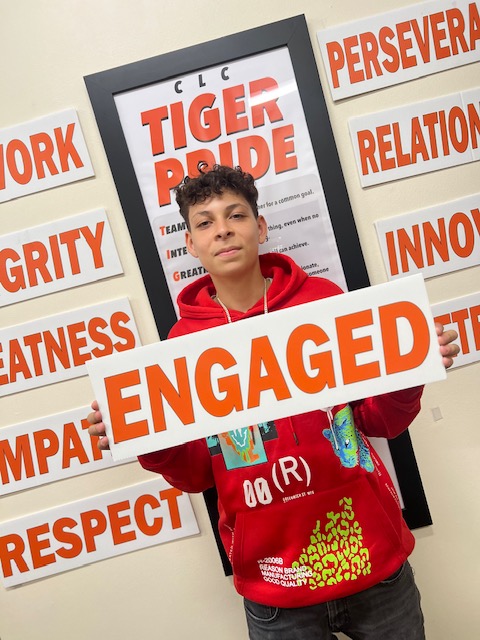 “Jaime has been working very hard in the TLC and has improved his grades in all his classes. When he finishes his homework early, he proactively goes to the Math Resource Center to get extra help in math.” - Mrs. Welder

#WERCLC #TIGERPRIDE #BIZARRODISCIPLINE