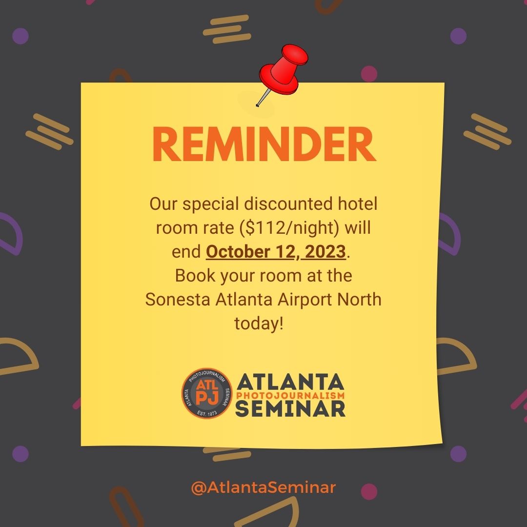 Book your room early to take advantage of our discounted rate! The Sonesta Atlanta Airport North Hotel is offering rooms at $112/night until Oct. 12. Attendees can still purchase a room after Oct. 12 but the price will increase. Click the link and save! tinyurl.com/mtu883kv
