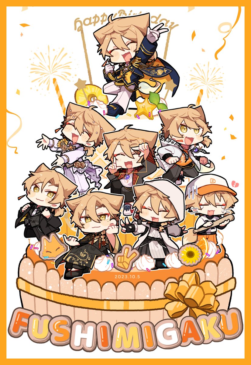 誕生日おめでとう #伏見ガクバースデー2023 #絵ガク」|せなるのイラスト