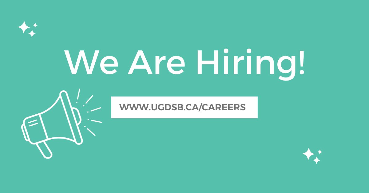 ugdsb's tweet photo. Job Alert! The UGDSB is hiring a Specialized Mental Health Interventionist. This is a full-time temporary 10-month position. Learn more about the role's requirements here: https://t.co/t1SdXbYBCq. #UGJobs https://t.co/yLK9TGyj8N