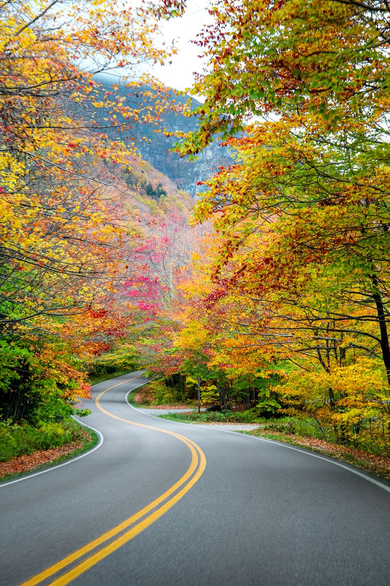 Do you prefer a moody fall drive or a blue-sky day on the road? 😍 🍁 Let us know in the comments and grab your updated road map here: vermontvacation.com/request-for-in… #ThisIsVT