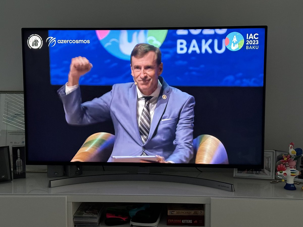 Live here and on iafastro.org/live/
<a href="/elonmusk/">Elon Musk</a> during <a href="/Iac2023/">IAC 2023</a> <a href="/iafastro/">IAF</a> #iac2023 <a href="/SpaceX/">SpaceX</a>